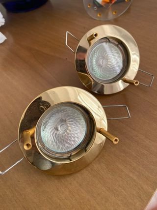 Porta faretti incasso oro trasparente