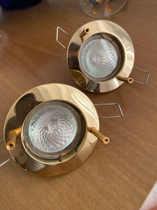 Porta faretti incasso oro trasparente