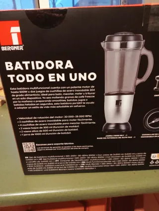 Batidora Multifuncional Bergner (todo en uno)