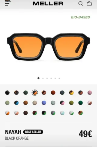 Occhiali da sole Meller neri e gialli