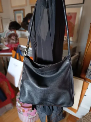 Bolso Lurueña Negro Piel