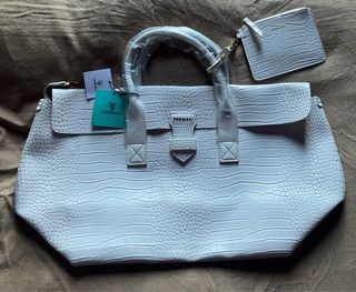 BOLSO MUJER BLANCO PIEL POMIKAKI