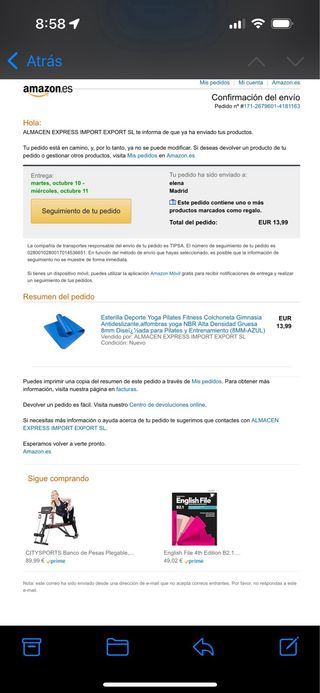 Esterilla Yoga Pilates Fitness