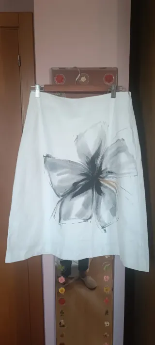 Falda JESUS DEL POZO Talla 42 Estampado Floral