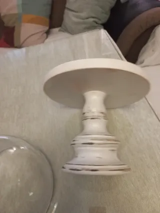 Quesera de exposición de madera y cristal