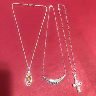 3 Collane in Argento 925
