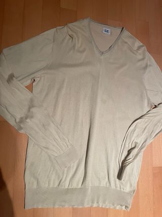 Maglione C.P. Company Lana e Seta Beige da uomo