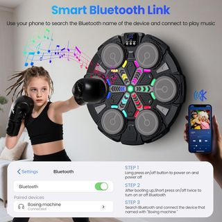 Máquina Boxeo Musical LED - Nueva