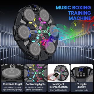 Máquina Boxeo Musical LED - Nueva