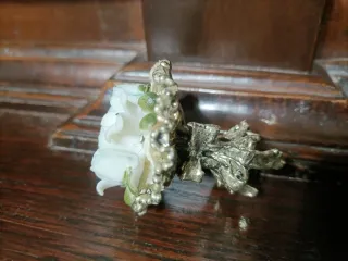 Mazzettino fiori decorativo tipo Capodimonte