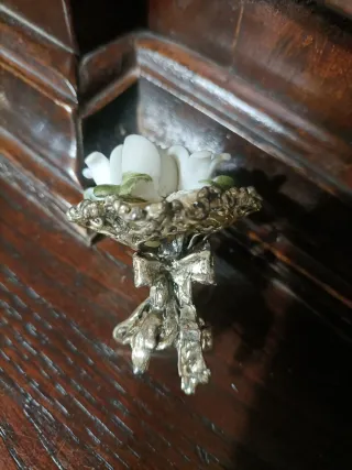 Mazzettino fiori decorativo tipo Capodimonte