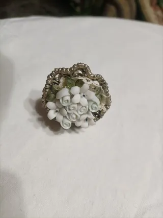 Mazzettino fiori decorativo tipo Capodimonte