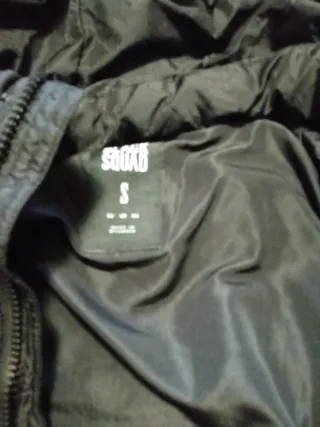 Cazadora acolchada chico negra