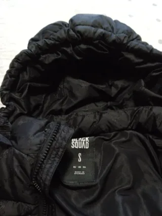 Cazadora acolchada chico negra