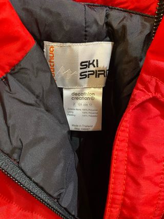 Pantalón de esquí rojo Talla 12