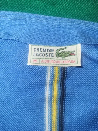 Suéter Lacoste Vintage Rayas Azules