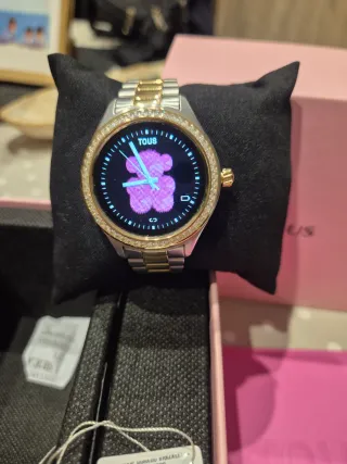 Reloj Tous bicolor con pedrería