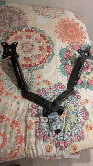 Soporte Doble Monitor VESA Negro