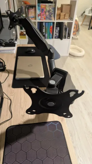 Soporte Doble Monitor VESA Negro