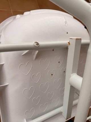 Silla de ducha blanca