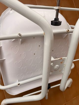 Silla de ducha blanca