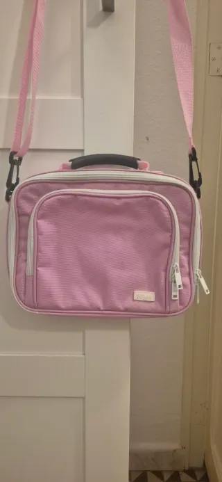 Bolsa portátil rosa