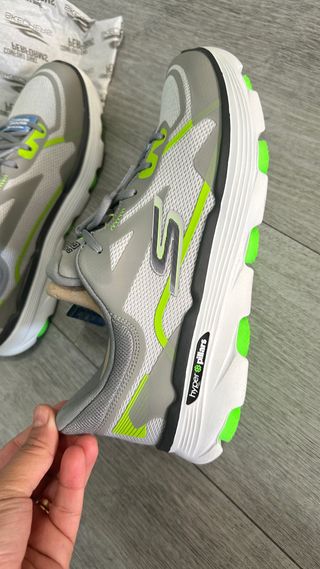 Zapatillas Skechers Go Run Hombre Gris/Verde