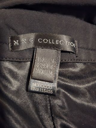 Vestido Negro Mango Talla M