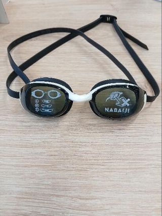 Gafas natación cristales ahumados Bfit negro blanco Puente