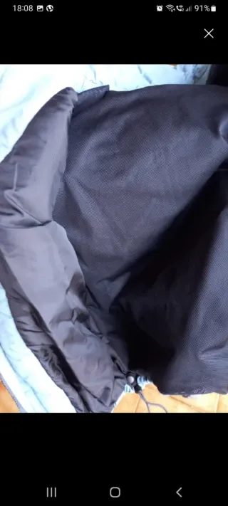 Chaqueta de nieve ETS azul y blanca