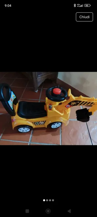 Escavatore giocattolo per bambini lisciani, nuovo