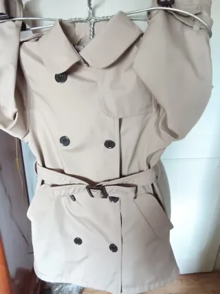 Gabardina niña beige 5/6 años