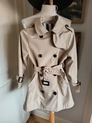 Gabardina niña beige 5/6 años