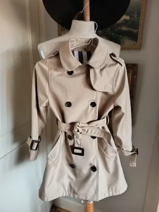 Gabardina niña beige 5/6 años