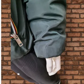 Piumino uomo verde con cappuccio