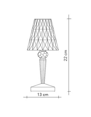 Lampada da tavolo Kartell, trasparente