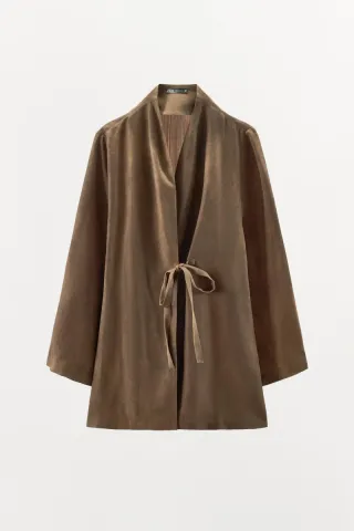 Camisa Zara Talla S Nueva Marrón