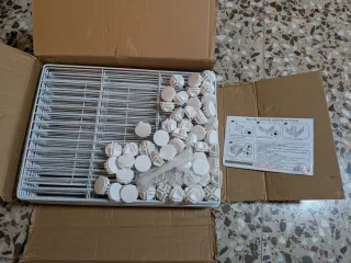 Jaula para mascotas blanca 24 paneles