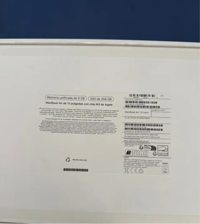 MacBook Air 13 M3 2024 8/256GB + AppleCare 2027