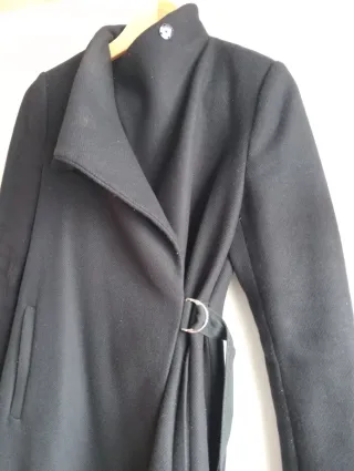 Abrigo Zara Lana Negro