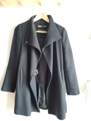Abrigo Zara Lana Negro