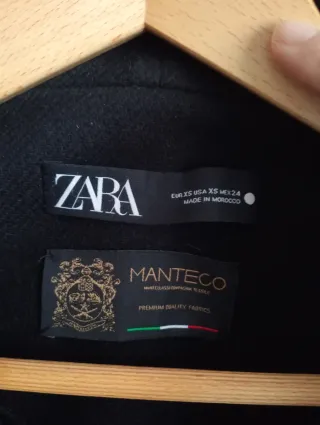 Abrigo Zara Lana Negro