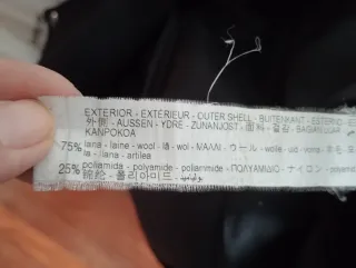 Abrigo Zara Lana Negro