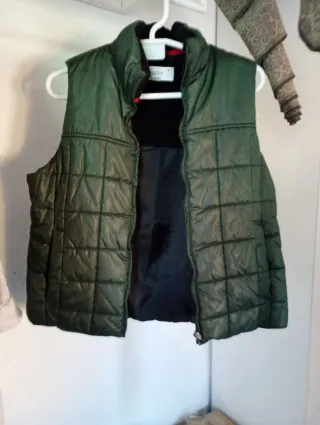 Chaleco acolchado verde NEXT