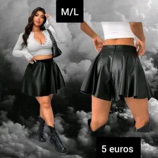 Falda pantalón negra