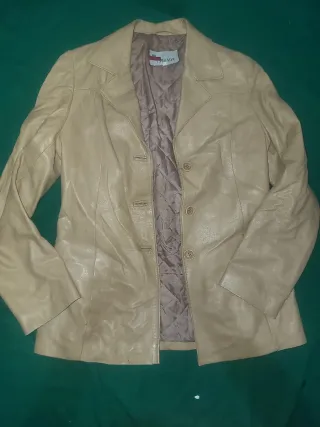 Americana cuero ovino BOADA beige