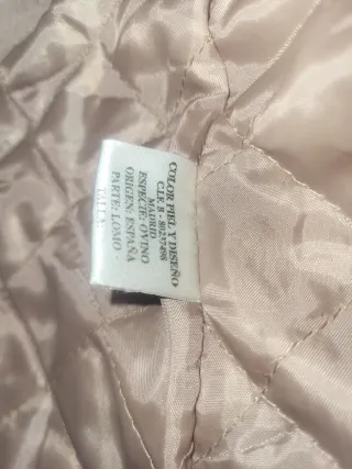 Americana cuero ovino BOADA beige