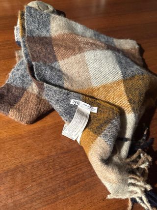 Sciarpa Zara a quadri 190x30 cm