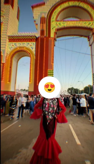 Traje Flamenca Rojo Hecho a medida una sola puesta