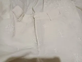 Pantalón Zara Lino Bordado